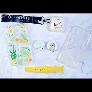 2 IPhone XR cases with Niki AirPod and Watch band!